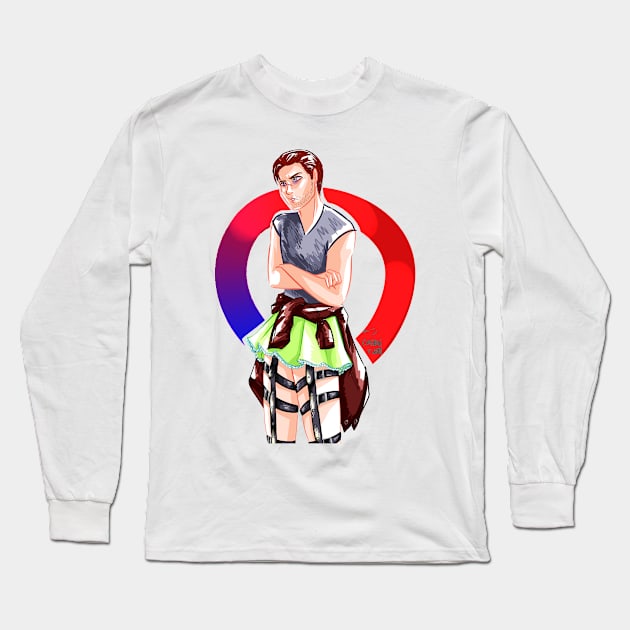 Miniskirt Gavin Reed Long Sleeve T-Shirt by ParrotChixFish